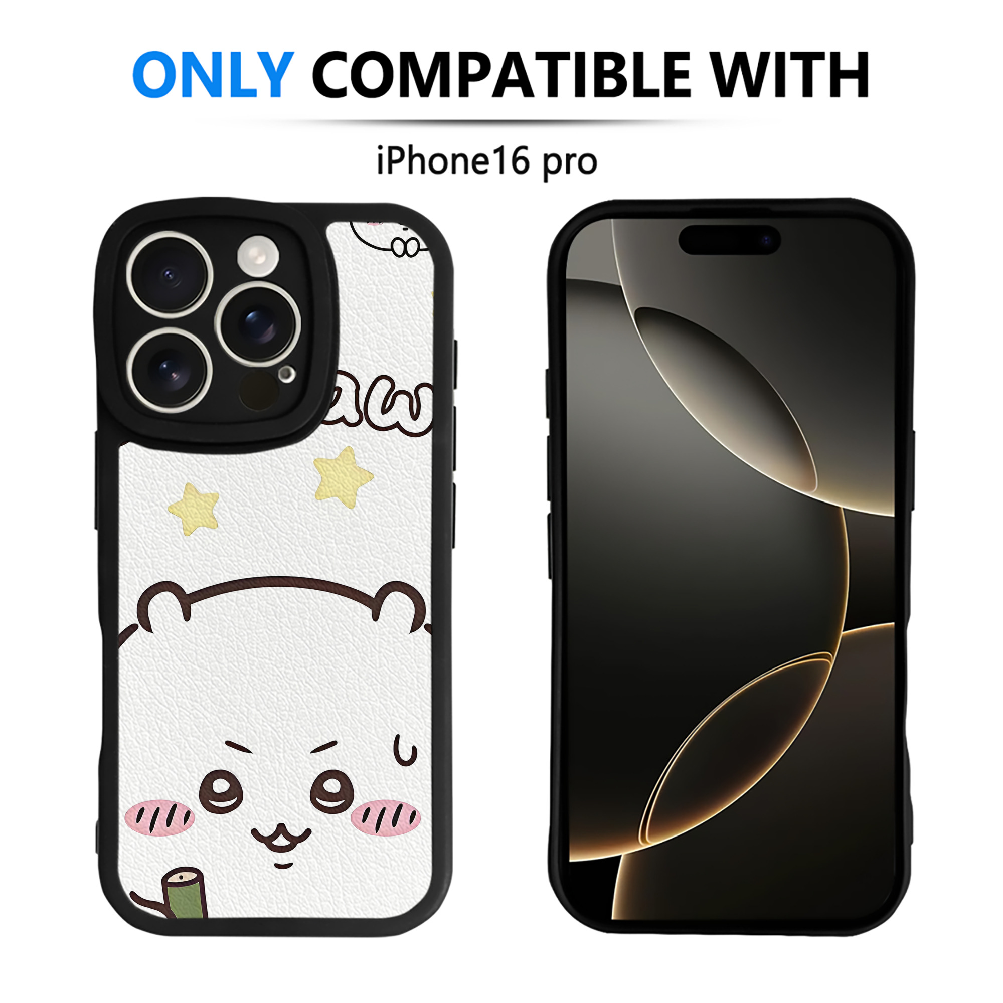 （画像用） ちいかわ Chii-kawa 【iPhone 16シリーズ対応】シリコンスマホケース（レザー調） 材質：シリコン